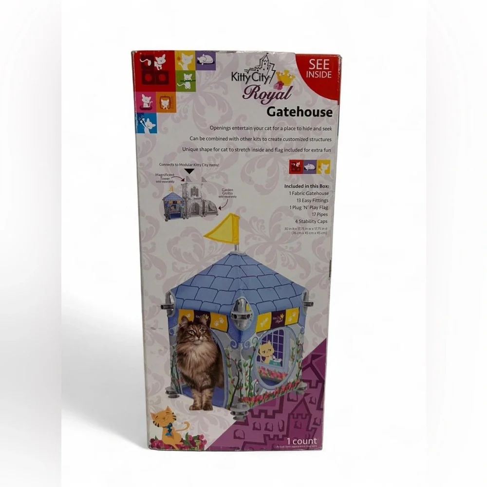 A Kitty City Royal Gatehouse - Modular Cat Play House